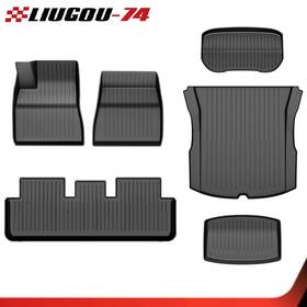 Big836271 Big-wheel Fit For 2024-2025 Tesla Model 3 All Weather Tpe Floor Mats Cargo Liner