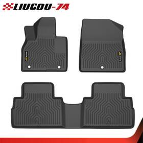 Big903470 Big-wheel New Tpe Floor Mats Fit For 2020-2024 Hyundai Palisade All-weather 1st And 2nd Row