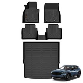 Cx-50 Binmotor 749674471661 Binmotor-floor Mats And Cargo Liner Set For 2023 2024 2025 Mazda 2 Rows