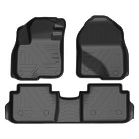 Fmhcr17 Black Horse For Honda Cr-v 20-22 Totaliner Heavy Duty 1st And 2nd Row Tpe Floor Mat Set