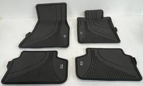 2414219 Bmw 18-20 M540i Floor Mats Rubber Complete Set Of 4 Oem