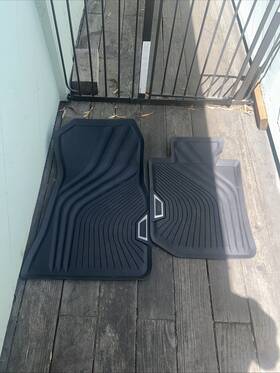 2461168 Bmw 2473238 Front Floor Liners Mats All Weather New Oem M2 G87 3 Series G20 G21