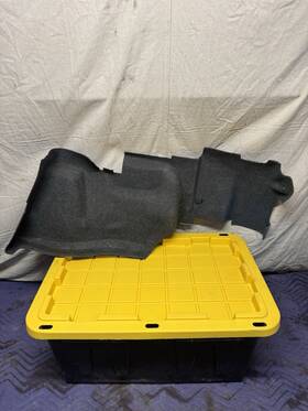 51471962356 Bmw E30 88-92 Passenger Right Trunk Carpet Liner Sound Insulation