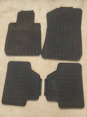 51472336795 Bmw E84 Black All Weather Rubber Floor Mats Genuine Oem - Full Set