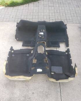 51476968879 Bmw 2004-2010 E60 E61 5-series Black Interior Carpet Floor Covering Set Oem