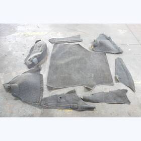 51951858399 Bmw 1978-1984 E23 733i Factory Trunk Covering Carpet Trim Full Set Dark Grey Oem