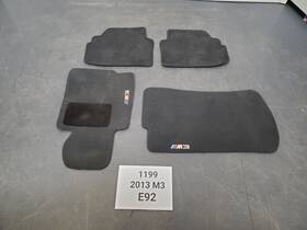 7316595 Bmw 07-13 Oem E92 E93 M3 335 Sedan Front Rear Carpet Floor Mats Black Set