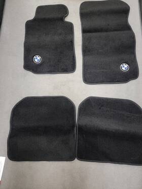 Bmw Aa842-4 1995 - 2001 7 Series E38 Long Wheel Base Black Color Floor Mats 4 Pc Mat Set