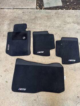 Khl150231-001 Bmw Kith Fw22 Racemark Floor Mat Set For G20 G80