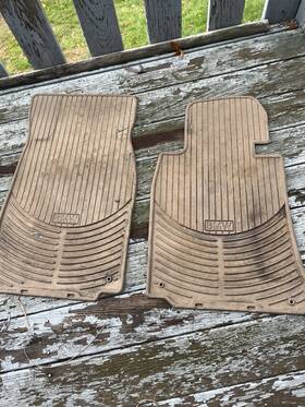 82550151504 Bmw Oem E46 3 Series Front Set All-weather Floor Mats - Beige