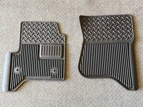 Fl25dsilverado1418 Branded Gm All-weather Front Floor Mats For 2019 Chevrolet Silverado 2500 Crew Cab - New