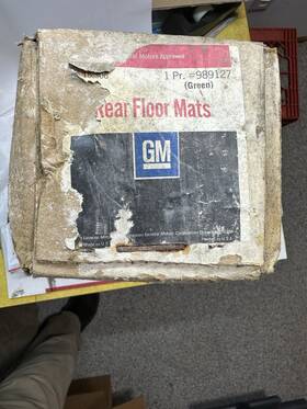 123544 Buick Nos Gm Floor Mats Green 1973 1970s In Box- Unopened