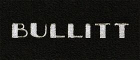 19503 Bullitt Logo Black Carpet Custom Floor Mats Fits 1964-1968 Ford Mustang