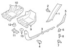 8641613 C70 Volvo Genuine Carpet Clip