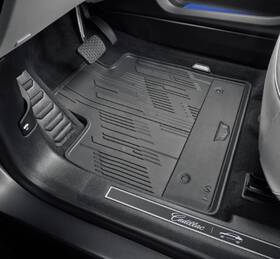 85642517 Cadillac Factory Lyriq Front Rear All-weather Floor Mats Noir 23-24