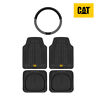 Camt-1004-bk Casw-2221-cc 20k1 Caterpillar Cat All Weather Heavy Duty Rubber Floor Mats Steering
