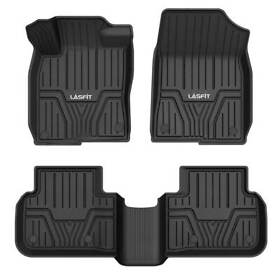 08p17-t20-110 Car Floor Mats For 2022 Honda Civic Front Rear Tpe Liners Waterproof All Weather