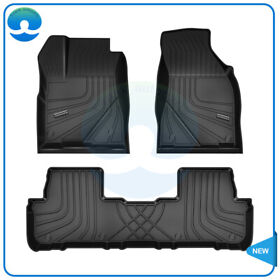 T165213k Car Floor Mats Liners 2 Row Liner Full Set For 2014-2019 Toyota Highlander
