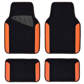 Car Pass 763684819923 Waterproof Floor Mat Universal Fit Mats With Driver Heel Pad
