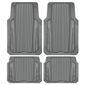 Jd067s-gy1-4p-v5 Car Pass Heavy Duty Sporty Rubber Mats Deep Dish All Weather Floor M Jd067s-gy1-4p-v5 Car Pass Heavy Duty Sporty Rubber Mats Deep Dish All Weather Floor M