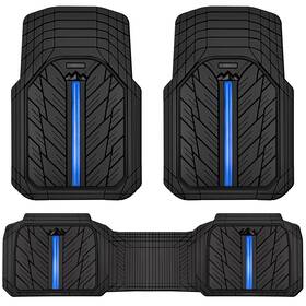 Jd618xs2-bu0-3p Car Pass Universal Heavyduty Rubber Floor Mats For Cars Trucks Suvs Waterproof