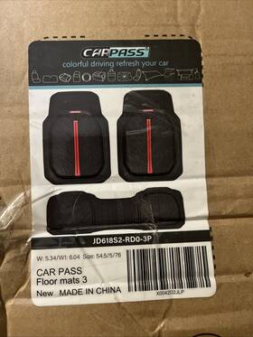 Jd618xs2-rd0-3p Car Pass Rubber Floor Mats For Cars Full Sets Deepdishuniversal S L