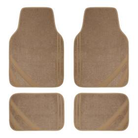 Zt-0178-1 Car Pass Beige Floor Mats Edge Leather Waterproof With Double S