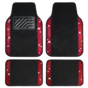 Zt-0606-5 Car Pass Diamond Floor Mats With Anti-slip Pad Waterproof Universal Fit 4pcs