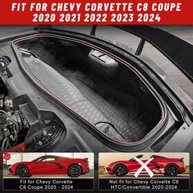 At18020802 Car-wholesale2019 Rear Storage Mat Cargo Floor Tray Liner Leather For Chevrolet Corvette C8 20-24
