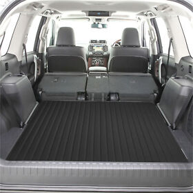 Cargo Liner 46inch For Suv Truck Faux Leather Heavy Duty Stripe Design Black