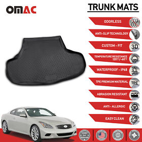 3905250f Cargo Liner For Infiniti G37 Sedan 2009-2013 Rear Trunk Floor Mat 3d Boot Tray
