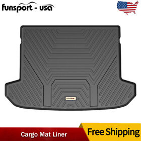 Es01f091144fun Cargo Liner Mat For 2017-2022 Kia Sportage Rear Trunk Floor Black Tpe Waterproof