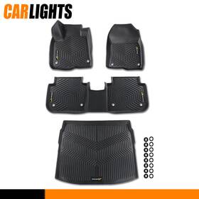 C-02cfm1356zbk Carlights All Season 3d 4pcs Floor Mats Cargo Liner Fit For 2023-2024 Honda Cr-v Tpe