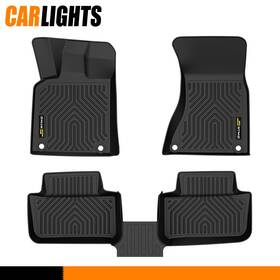 Car2026012301 Carlights Tpe Floor Mats Liner Black 3pcs Fit For Porsche Macan 2014-2024 All Weather