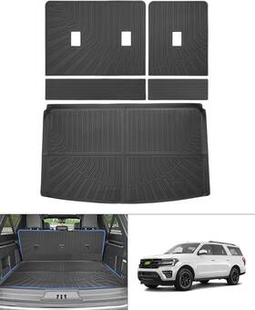 Car0043 Cartist Trunk Mat And Backrest For Ford Expedition Max/lincoln Navigator L