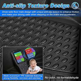 Flm-mdx-14 Cartist All Weather Rubber Floor Mat Set Fit For Acura Mdx 2014 - 2021 7 Seater Only