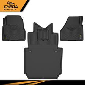Gpl869566 Cheda Fits 2018 Freightliner Cascadia 116 126 Tpe All Weather Floor Mats Liners Black