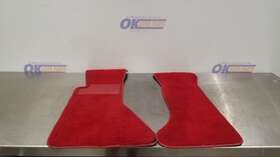 222.gm1z89 Chevrolet 89 Chevy Corvette C4 Oem Floor Mat Set Pair Red