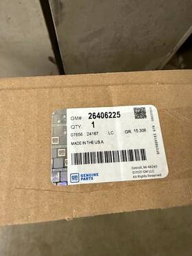 26406225 Chevrolet Gm Second Row Floor Mats. Jet Black - New In Box