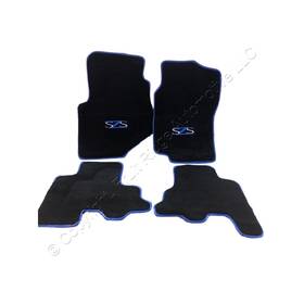 Cv-450 Chevrolet/gmc 4-piece Complete Set Blue Szs Floor Mats For 2007 Silverado Sierra Crew Cab