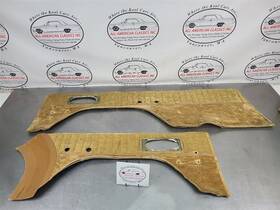 223.gm8c90 Chevrolet Truck 1990 Chevy Suburban Rear Cargo / Quarter Panel Bedside Carpet Pair Tan - Oem