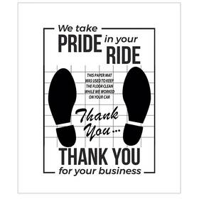 Chorming 727508896477 White Car Paper Floor Mats 50 Pcs Disposable Cars Auto Vehicles