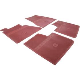 B995402 Classic Industries 1965-66 Impala Bel Air Biscayne Chevelle Rubber Floor Mats Front And Rear Red