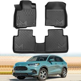 Mfl-ha2324-fm Cmvt Auto Tpe Automotive Floor Mats Custom For 2023-2026 Honda Hr-v Hrv All Weather Co