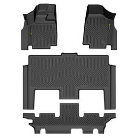 Cnnell0423-4 Cnnell Tpe Floor Mats Cargo Liner Fit 2008-2020 Dodge Grand Caravan Se/sxt/crew 7 Seats