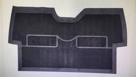 55-35100 Counterpart 1955 1956 1957 1958 1959 Chevrolet Gmc Truck Black Rubber Floor Mat 3 Spd Low