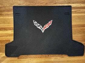 695011 Covercraft Corvette C7 2014-2019 Signature Rubber Floor Mats With Logo