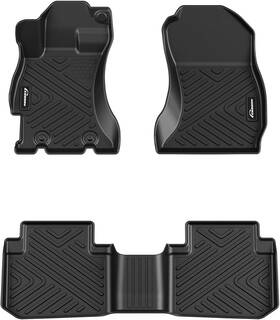 Cozony 629832144630 Floor Mats For Subaru Forester 2009-2013 Tpe All Weather Liner Black