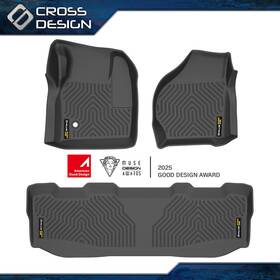 Big031816 Crossdesign 3d Tpe Floor Mats Liners Fits 99-07 Ford F-250 F-350 F-450 Super Duty Crew Cab