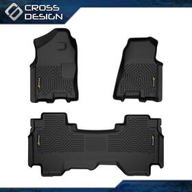 Big1211-9 Crossdesign Fits 2019-24 Dodge Ram 1500 Crew Cab Not Classic Models Without Storage Floor Mats